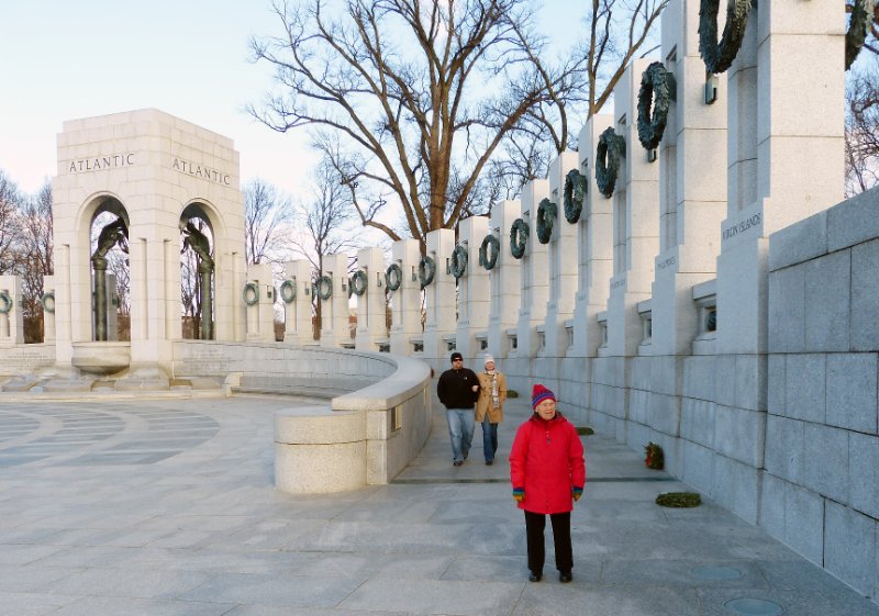 Babe reads the inscriptions